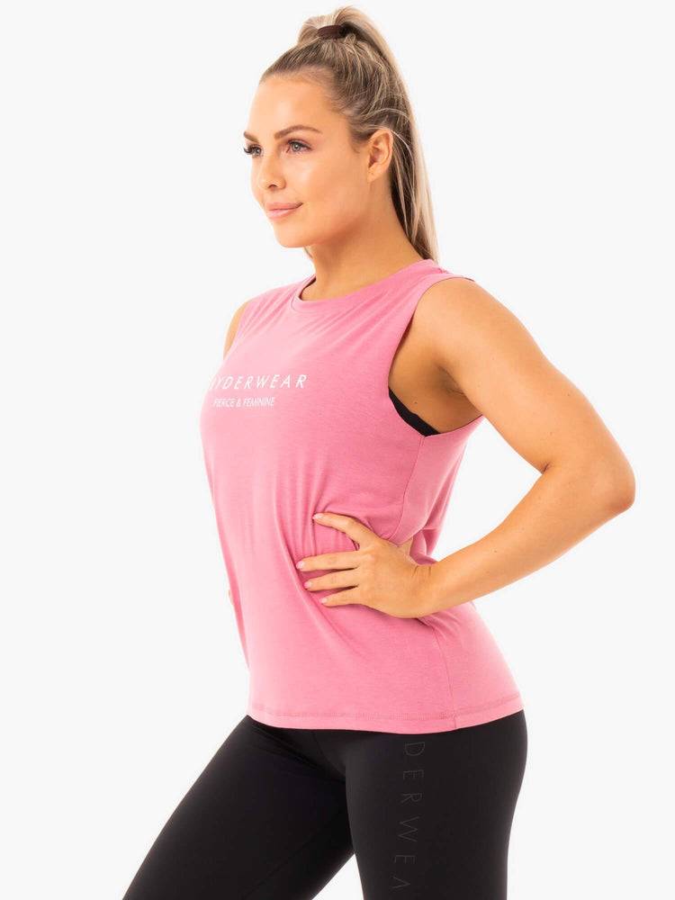 Pink Ryderwear Women Tanks Ladies Baller Women's Tanks | AU2980FM