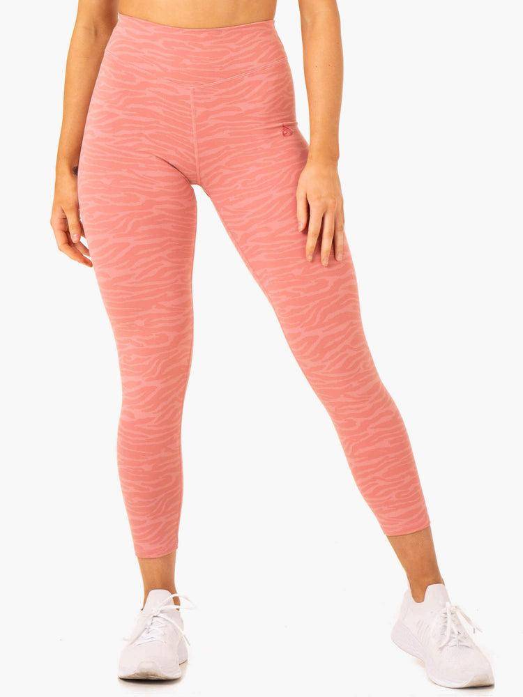 Pink Zebra Ryderwear Women Leggings Transform High Waisted Women's Leggings | AU1794EX