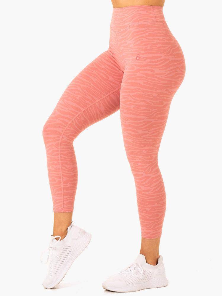 Pink Zebra Ryderwear Women Leggings Transform High Waisted Women's Leggings | AU1794EX