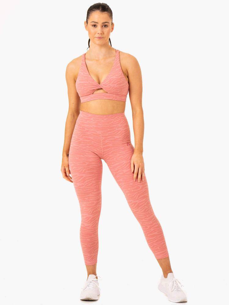 Pink Zebra Ryderwear Women Leggings Transform High Waisted Women's Leggings | AU1794EX