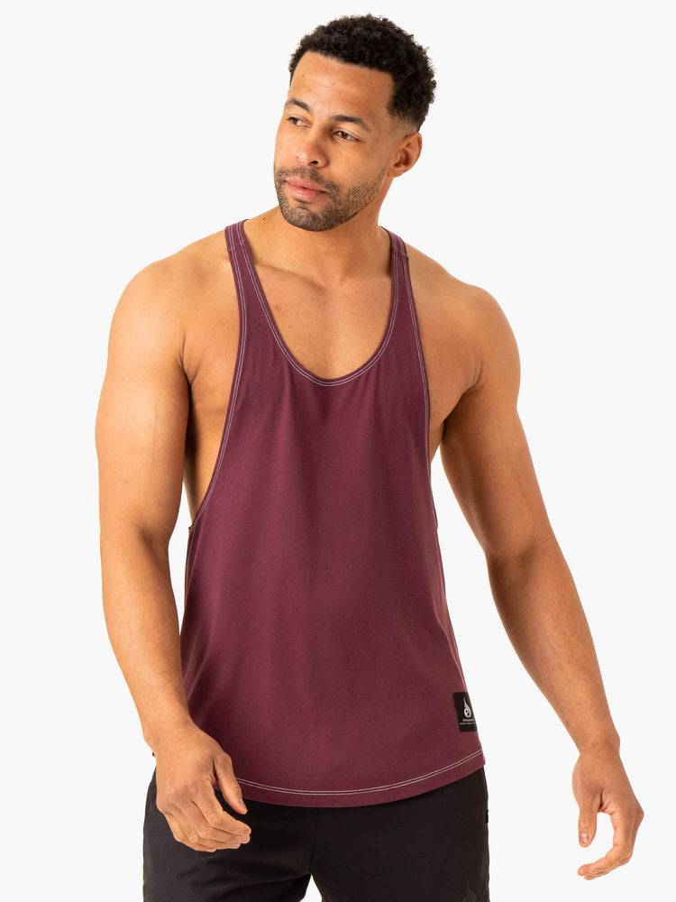 Plum Ryderwear Men Gym Stringers Vital Stringer T-Back Men\'s Gym Stringers | AU1543SO