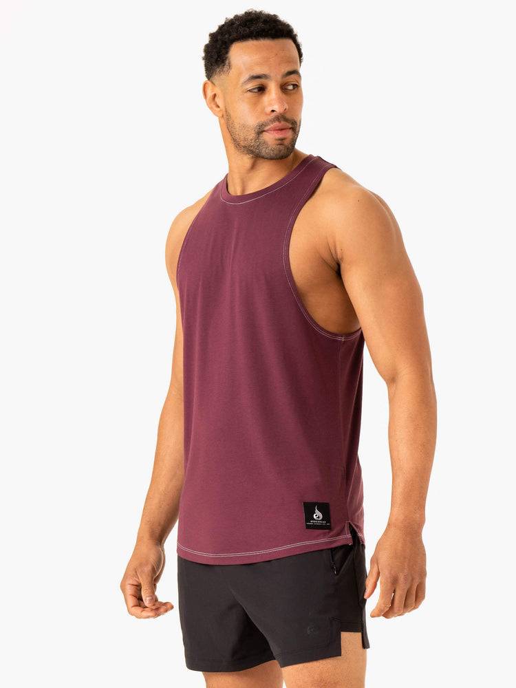 Plum Ryderwear Men Tanks Vital Baller Tank Men's Tanks | AU1181FM