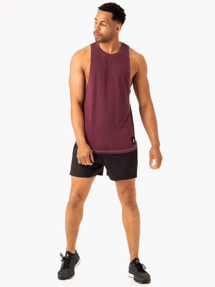 Plum Ryderwear Men Tanks Vital Baller Tank Men's Tanks | AU1181FM