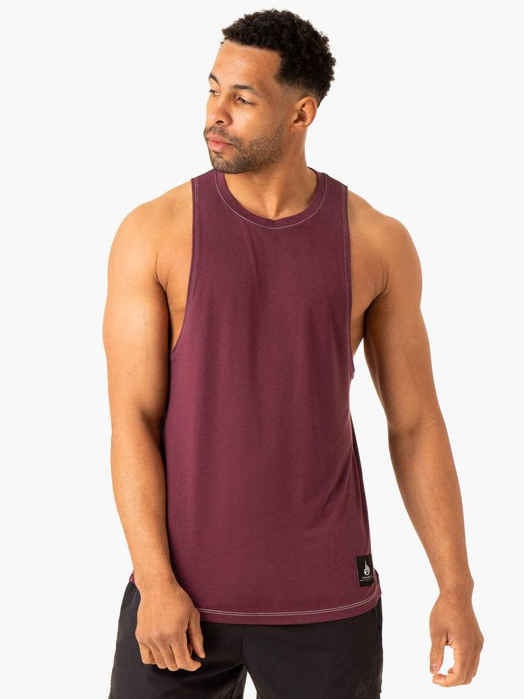 Plum Ryderwear Men Tanks Vital Baller Tank Men\'s Tanks | AU1181FM