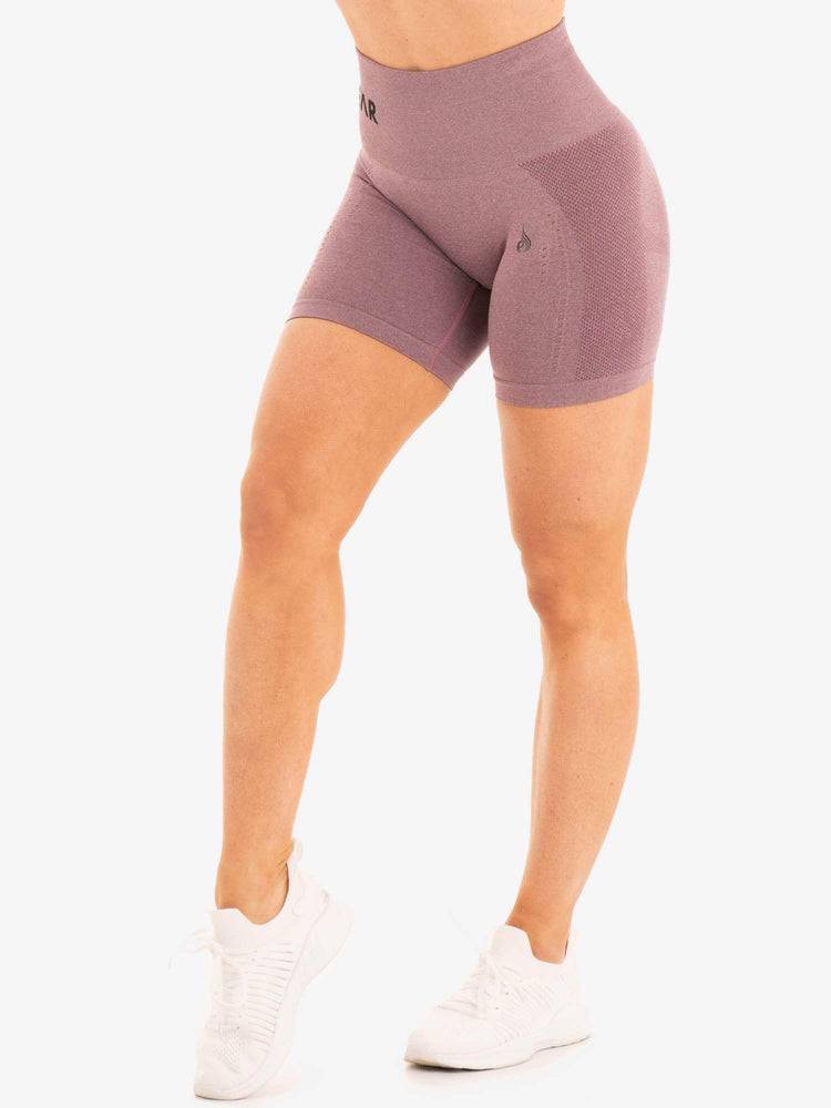 Purple Marl Ryderwear Women Shorts Seamless Staples Women\'s Shorts | AU2039FM