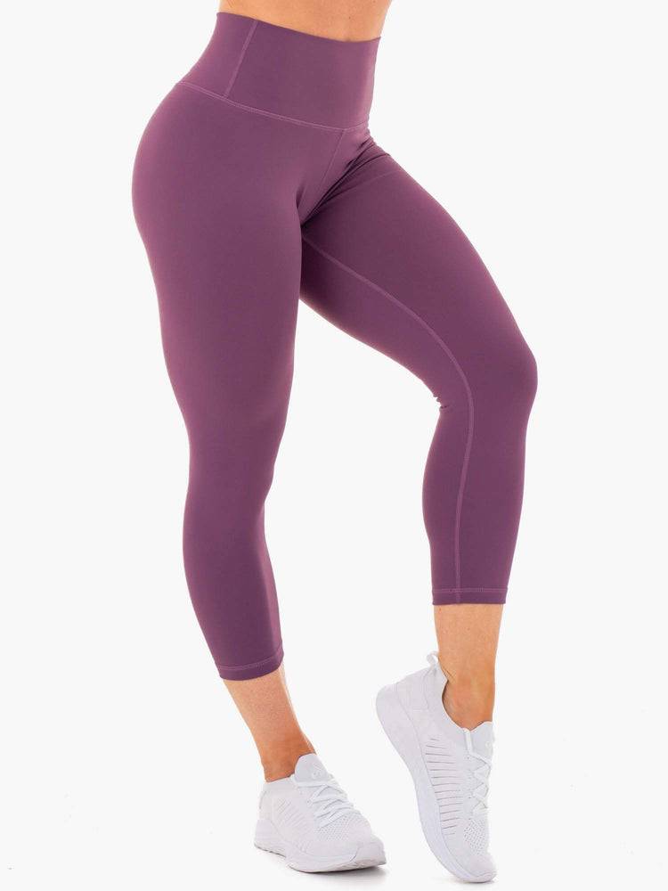 Purple Ryderwear Women Leggings Motion High Waisted 7/8 Women's Leggings | AU1741WY