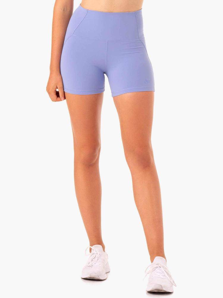 Purple Ryderwear Women Shorts Sola High Waisted Women's Shorts | AU2012DN