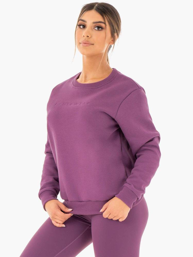 Purple Ryderwear Women Sweaters Motion Oversized Women's Sweaters | AU2606YU