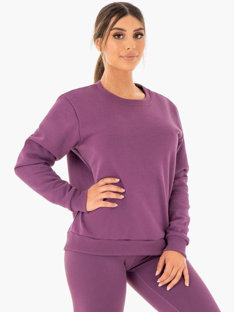 Purple Ryderwear Women Sweaters Motion Oversized Women's Sweaters | AU2606YU