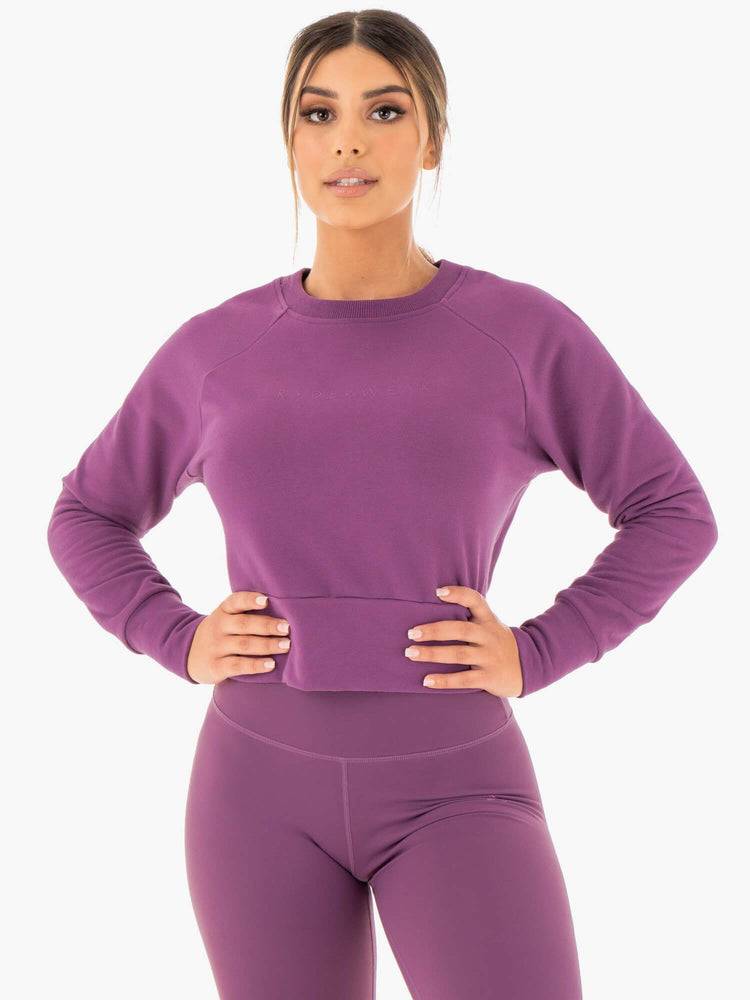 Purple Ryderwear Women Sweaters Motion Women\'s Sweaters | AU2614BC