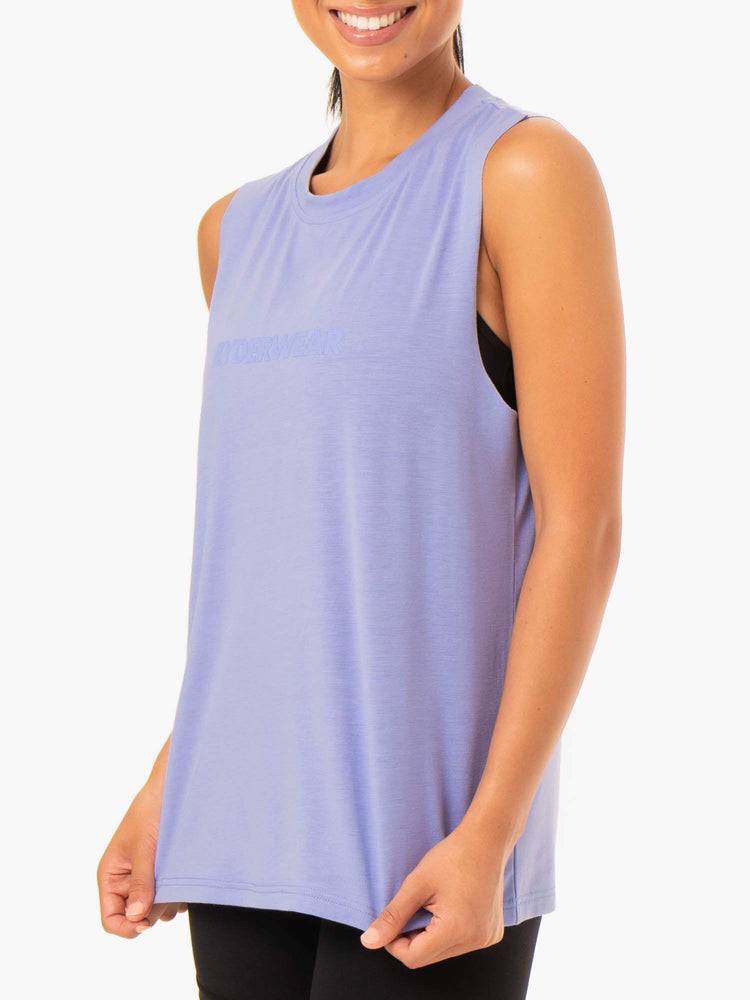 Purple Ryderwear Women Tanks Base Regular Cut Women's Tanks | AU2945CE