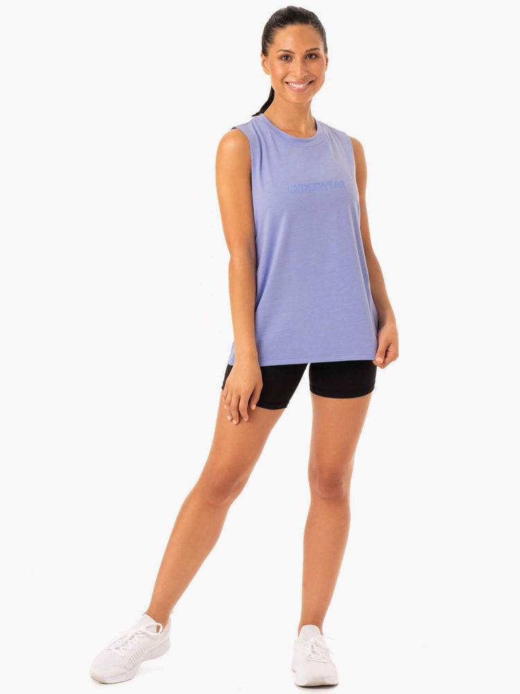 Purple Ryderwear Women Tanks Base Regular Cut Women's Tanks | AU2945CE