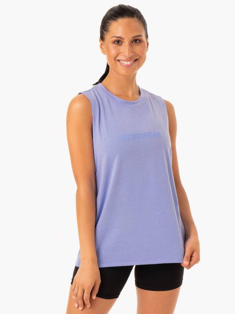 Purple Ryderwear Women Tanks Base Regular Cut Women\'s Tanks | AU2945CE