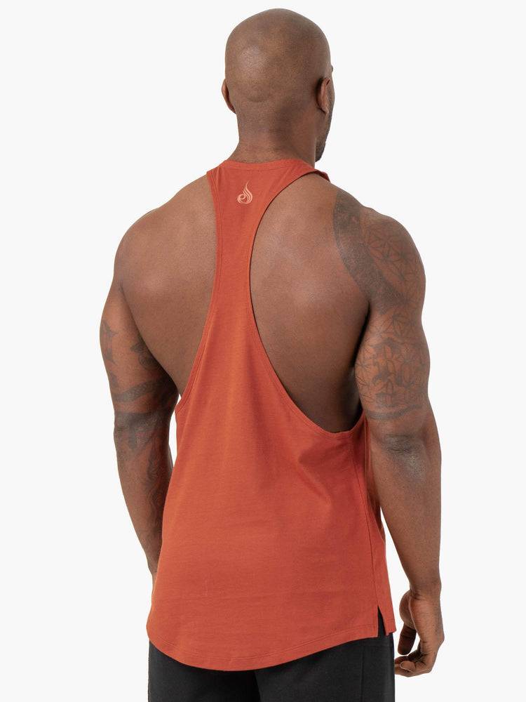 Red Clay Ryderwear Men Gym Stringers Pursuit Stringer T-Back Men's Gym Stringers | AU1538UT