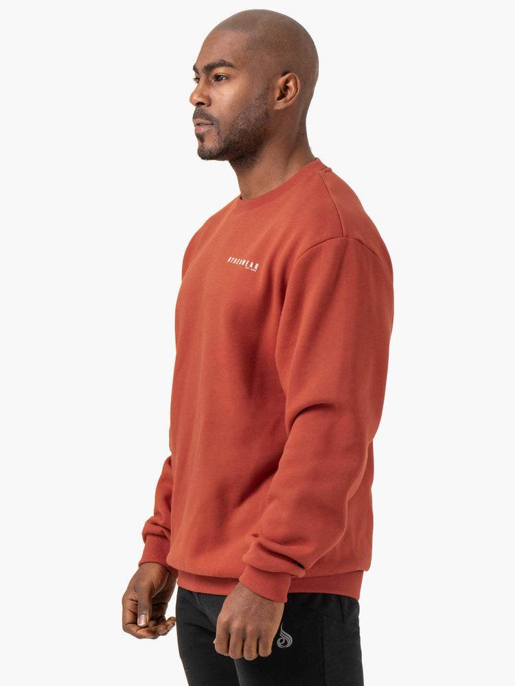 Red Clay Ryderwear Men Sweaters Pursuit Pullover Men's Sweaters | AU1329YU