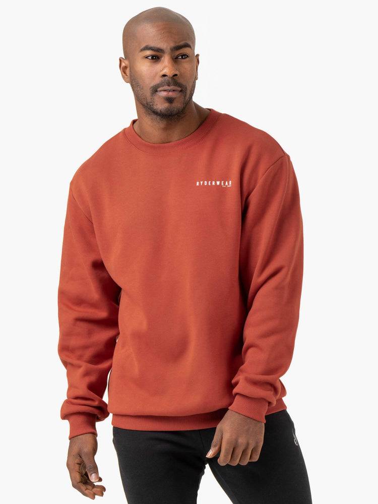 Red Clay Ryderwear Men Sweaters Pursuit Pullover Men\'s Sweaters | AU1329YU