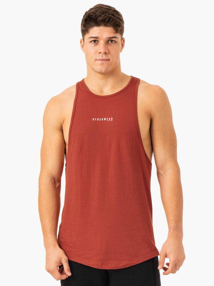 Red Clay Ryderwear Men Tanks Pursuit Baller Tank Men\'s Tanks | AU1165BC