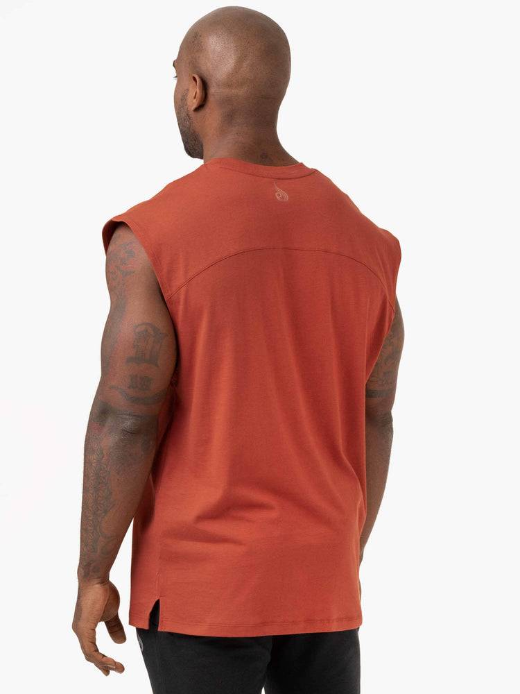 Red Clay Ryderwear Men Tanks Pursuit Wide Cut Tank Men's Tanks | AU1168QZ