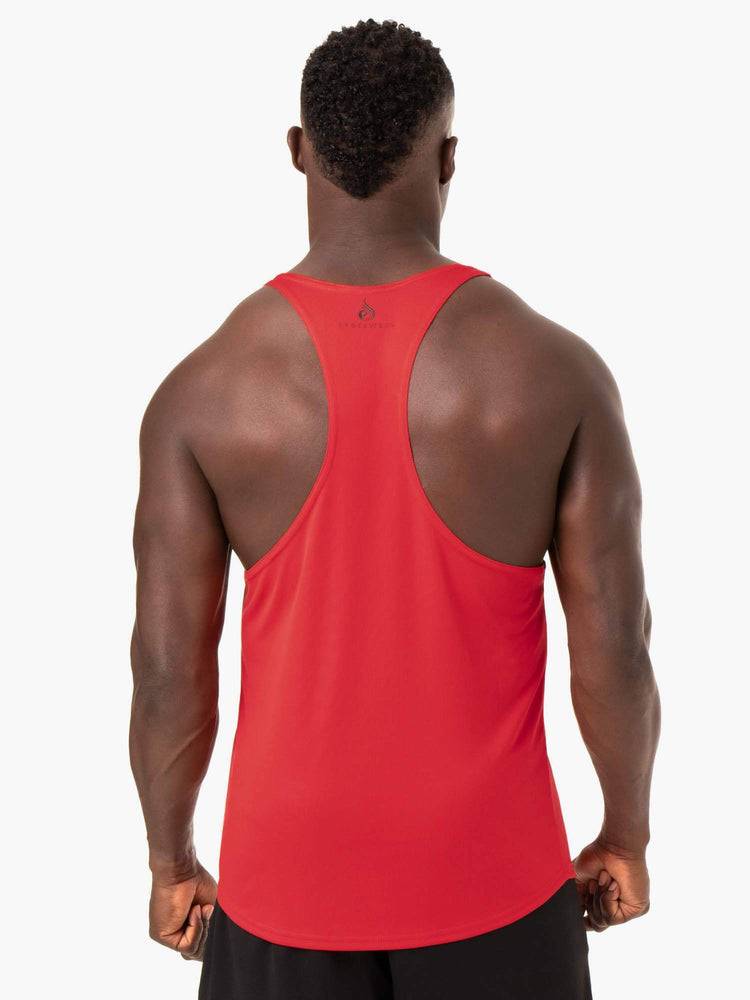 Red Ryderwear Men Gym Stringers Define Mesh T-Back Men's Gym Stringers | AU1512UT