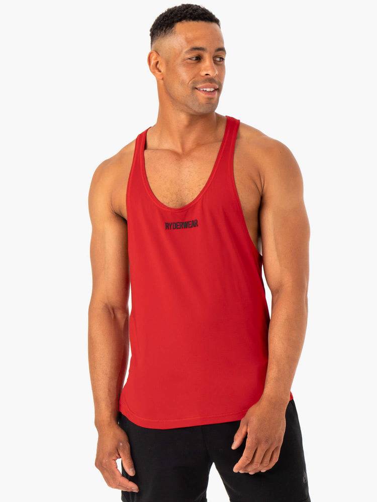 Red Ryderwear Men Gym Stringers Optimal Mesh T-Back Men\'s Gym Stringers | AU1532QZ