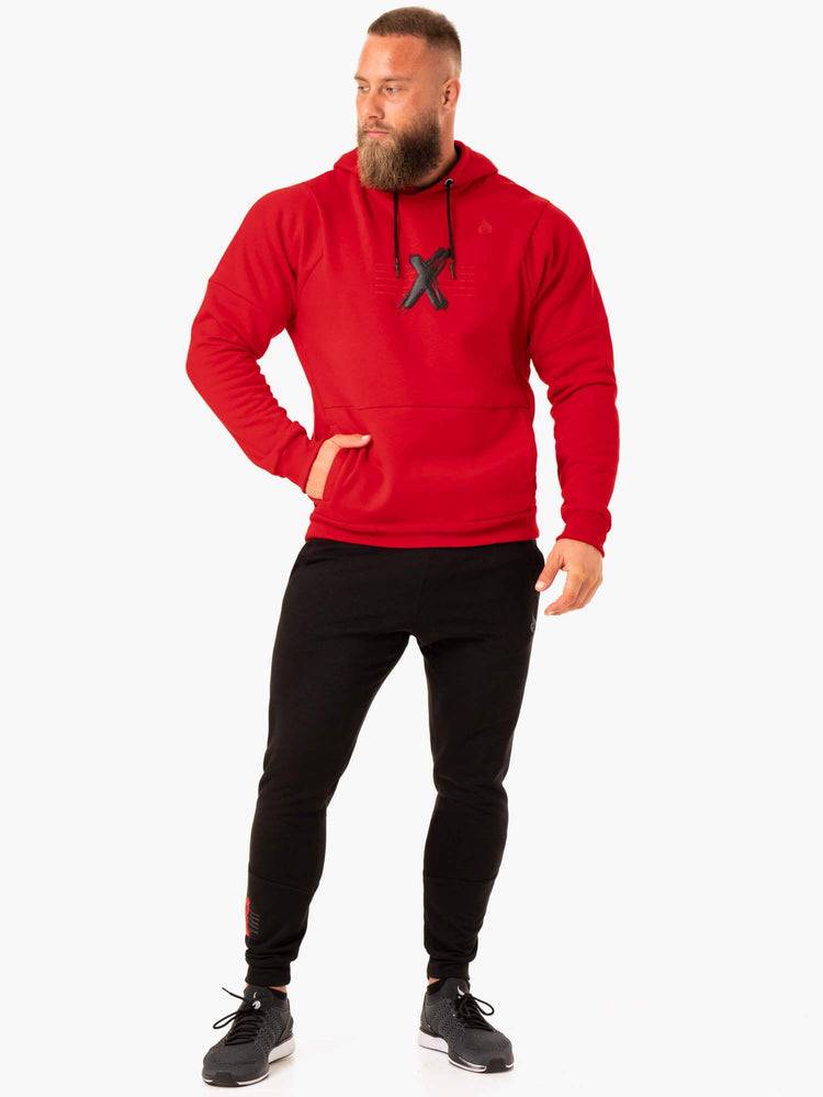 Red Ryderwear Men Hoodie RWXKG Fleece Men's Hoodie | AU1489PQ