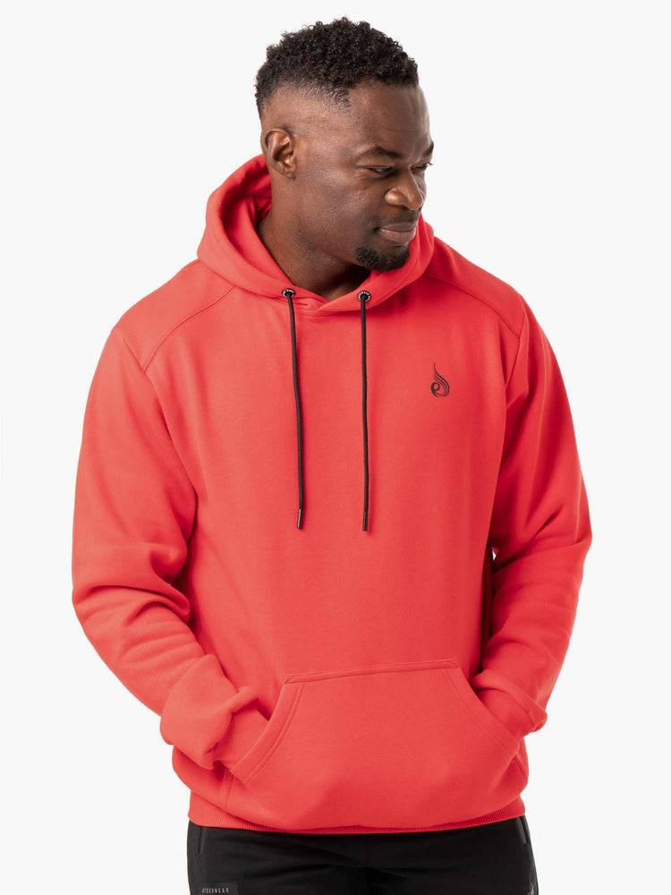 Red Ryderwear Men Hoodie Reset Pullover Men\'s Hoodie | AU1480QZ