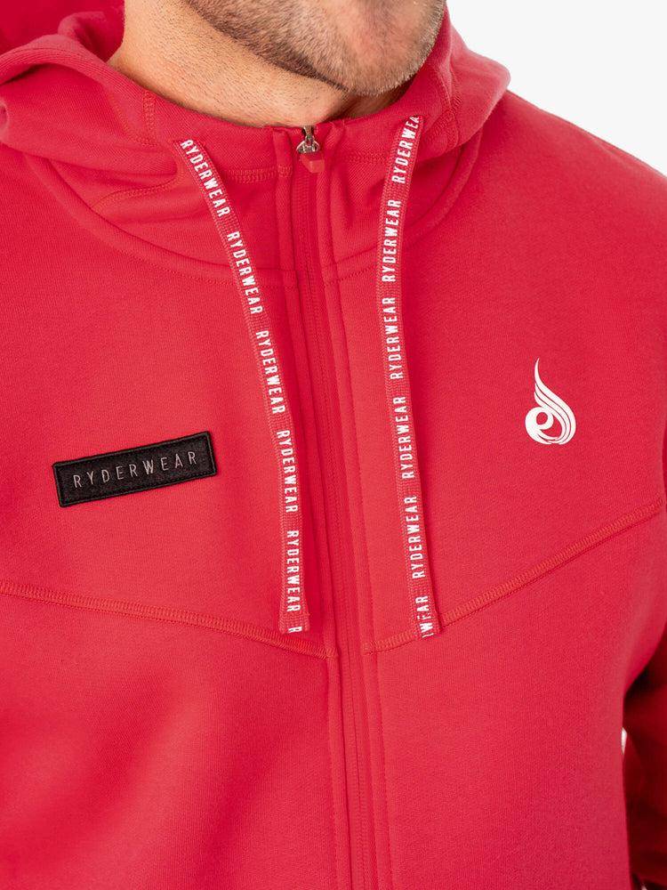 Red Ryderwear Men Jackets Recharge Zip Up Hoodie Men's Jackets | AU1448XF