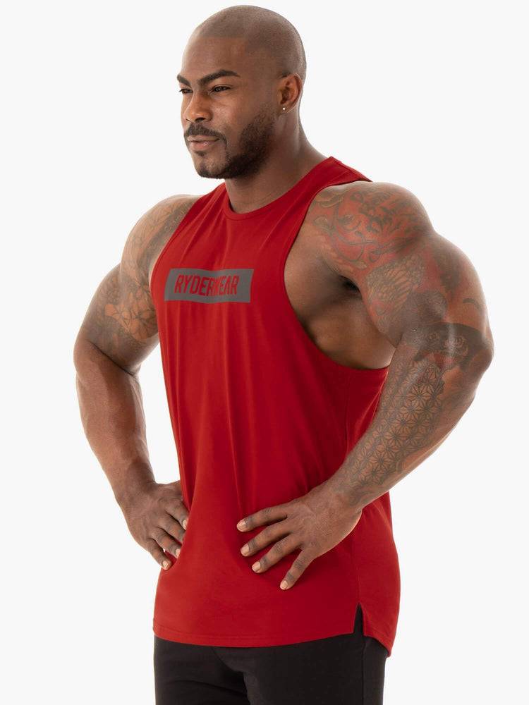 Red Ryderwear Men Tanks Base Baller Tank Men's Tanks | AU1068TV