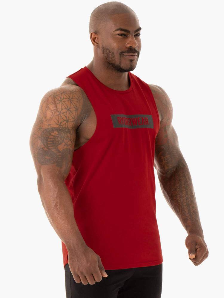 Red Ryderwear Men Tanks Base Baller Tank Men's Tanks | AU1068TV