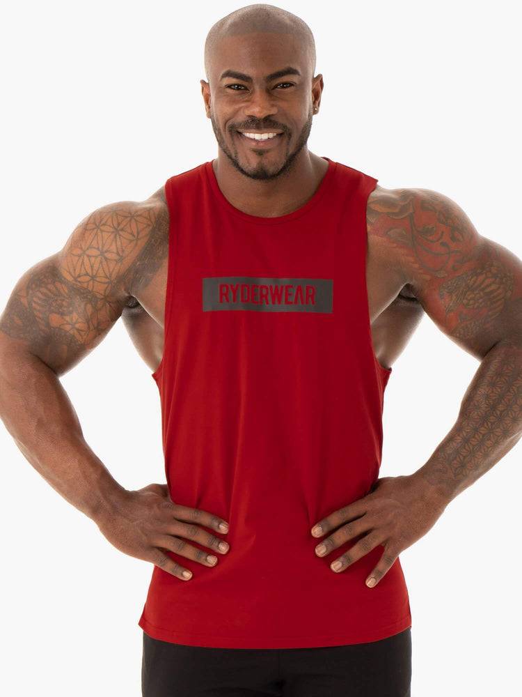 Red Ryderwear Men Tanks Base Baller Tank Men\'s Tanks | AU1068TV