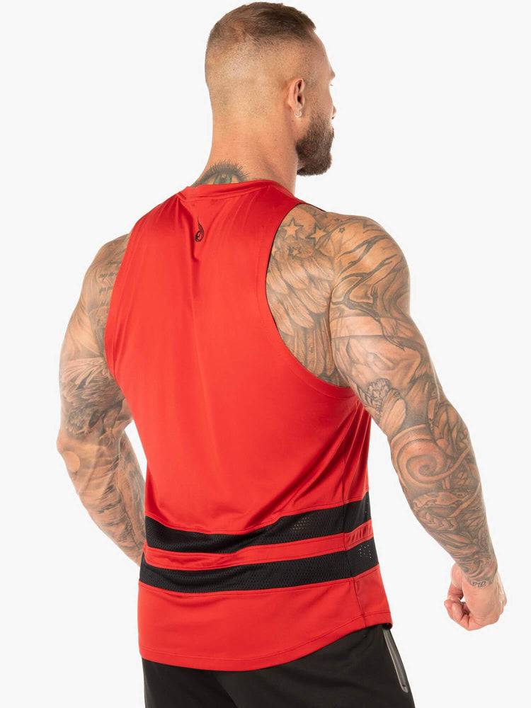 Red Ryderwear Men Tanks Evo Mesh Baller Tank Men's Tanks | AU1096UT