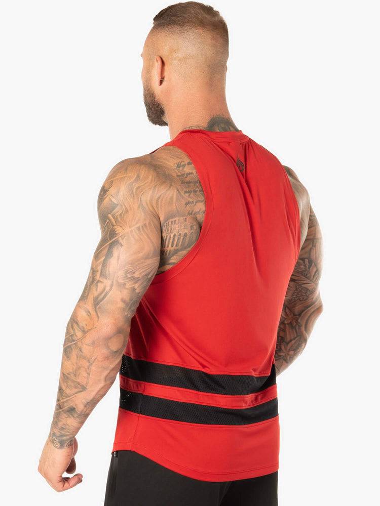 Red Ryderwear Men Tanks Evo Mesh Baller Tank Men's Tanks | AU1096UT