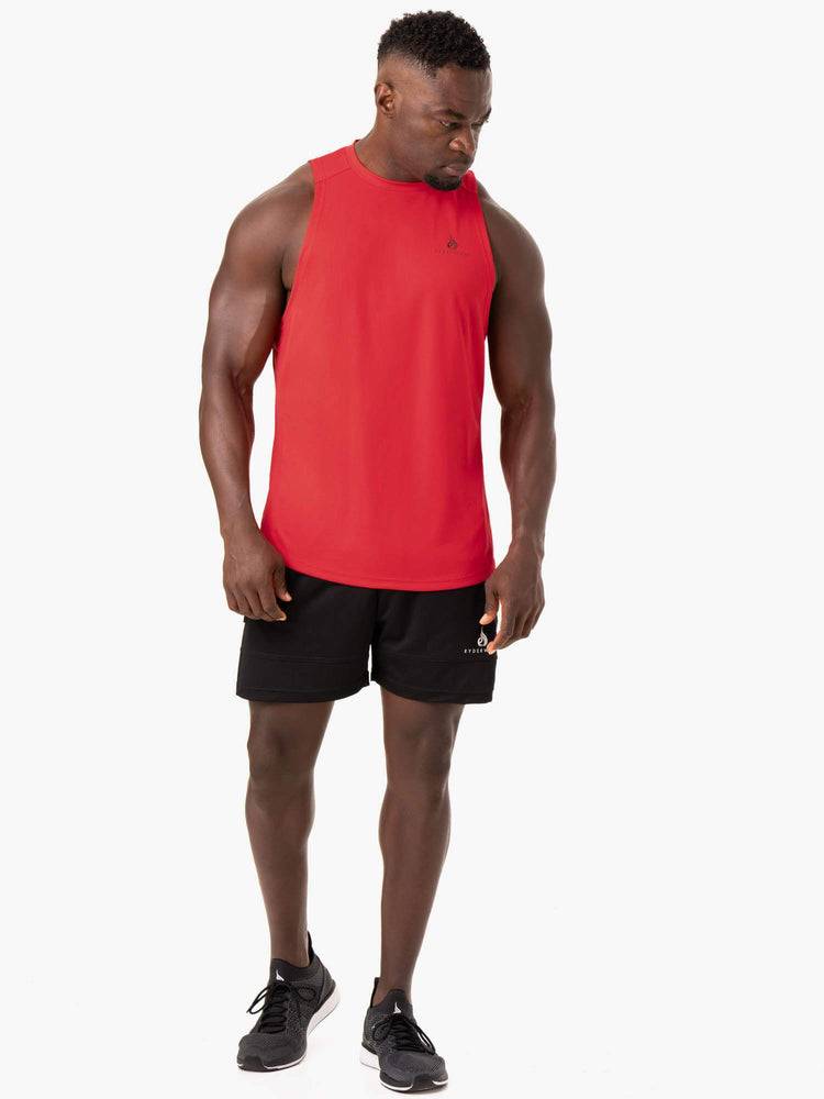 Red Ryderwear Men Tanks Lift Mesh Baller Tank Men's Tanks | AU1143WY