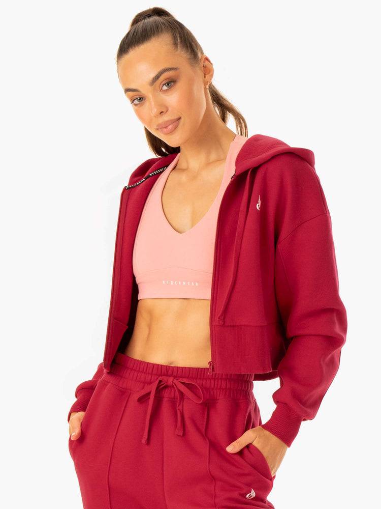 Red Ryderwear Women Jackets Revival Zip Up Women's Jackets | AU1707ZG