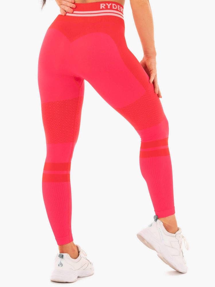 Red Ryderwear Women Leggings Freestyle Seamless High Waisted Women's Leggings | AU1925RW