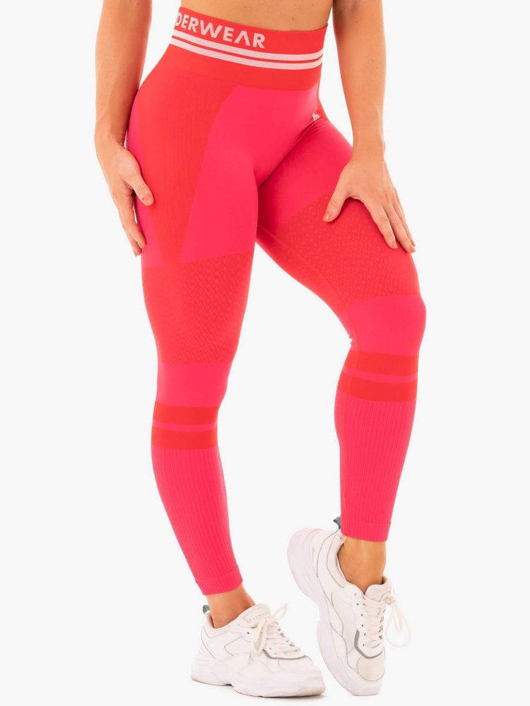 Red Ryderwear Women Leggings Freestyle Seamless High Waisted Women's Leggings | AU1925RW