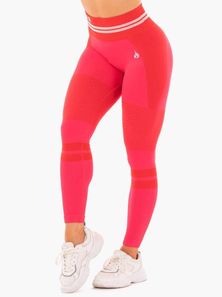 Red Ryderwear Women Leggings Freestyle Seamless High Waisted Women\'s Leggings | AU1925RW