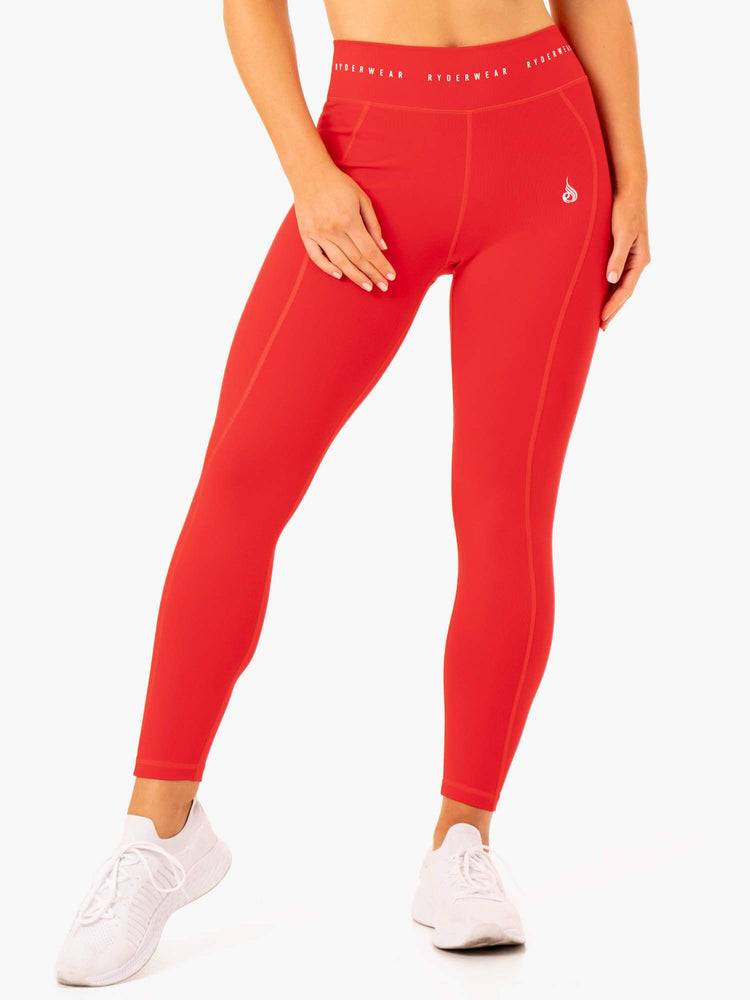 Red Ryderwear Women Leggings Reflex High Waisted Women\'s Leggings | AU1864XF