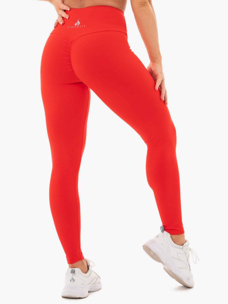 Red Ryderwear Women Leggings Staples Scrunch Bum Women's Leggings | AU1757KI