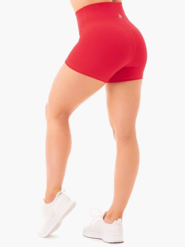 Red Ryderwear Women Shorts NKD High Waisted Women's Shorts | AU1967ZG