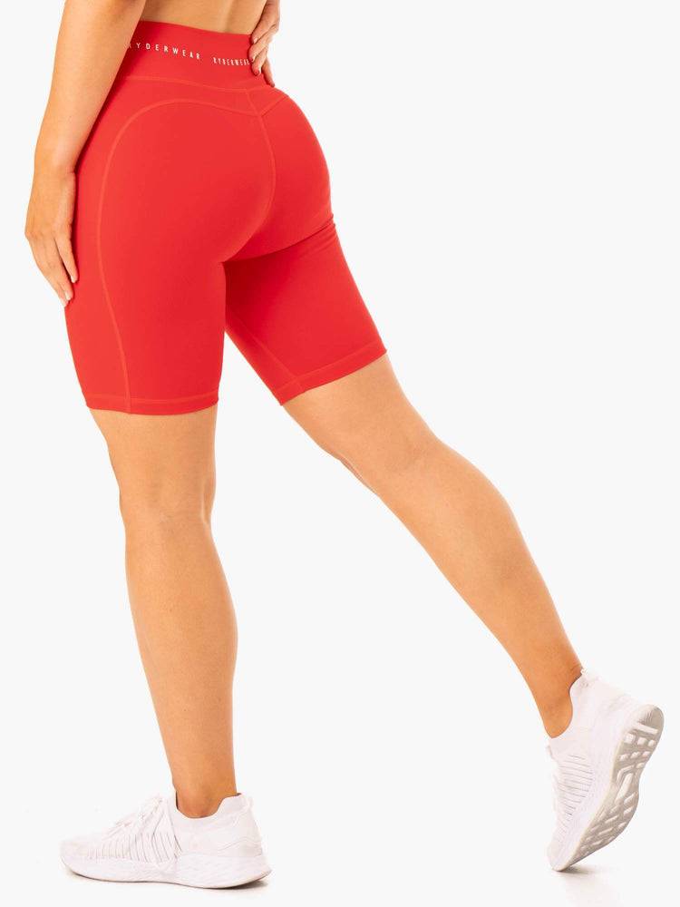 Red Ryderwear Women Shorts Reflex High Waisted Bike Women's Shorts | AU2101BC