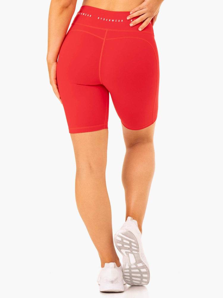 Red Ryderwear Women Shorts Reflex High Waisted Bike Women's Shorts | AU2101BC