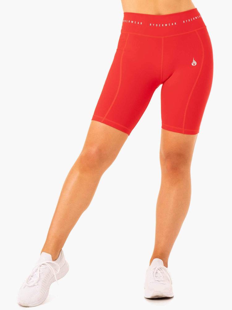 Red Ryderwear Women Shorts Reflex High Waisted Bike Women\'s Shorts | AU2101BC