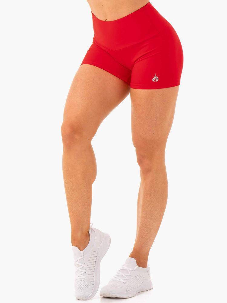 Red Ryderwear Women Shorts Staples Scrunch Bum Booty Women\'s Shorts | AU2013FM