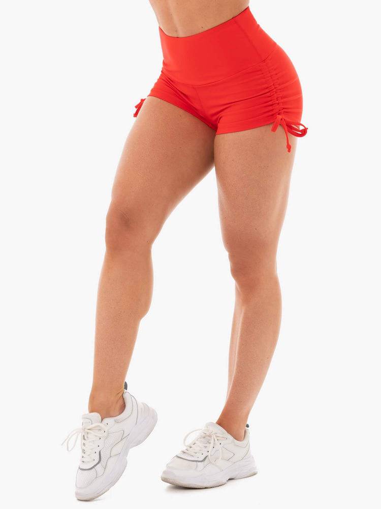 Red Ryderwear Women Shorts Staples Scrunch Bum Tie Up Women\'s Shorts | AU2033IS