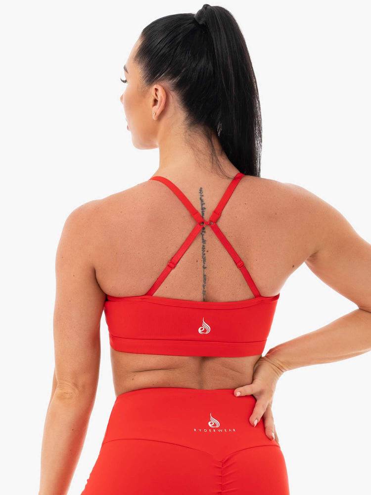 Red Ryderwear Women Sports Bra Staples Women's Sports Bra | AU2559QZ