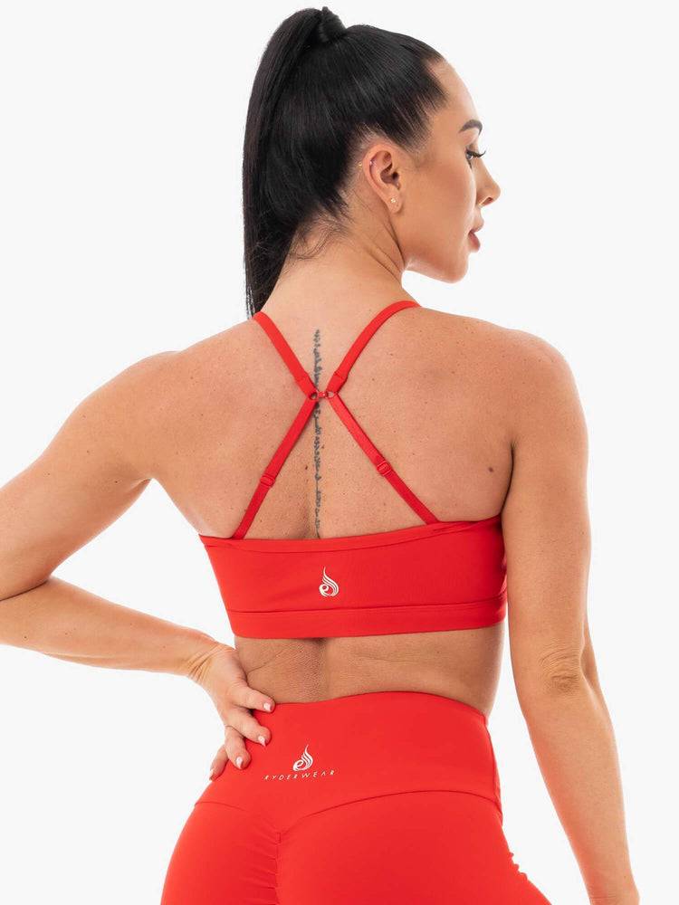 Red Ryderwear Women Sports Bra Staples Women's Sports Bra | AU2559QZ