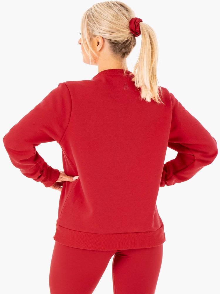 Red Ryderwear Women Sweaters Motion Oversized Women's Sweaters | AU2612MA