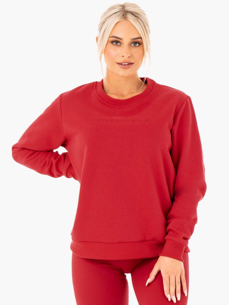 Red Ryderwear Women Sweaters Motion Oversized Women\'s Sweaters | AU2612MA