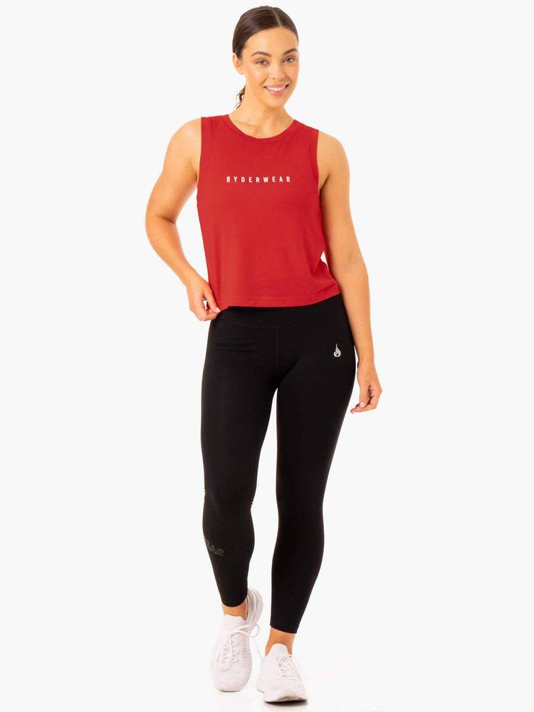 Red Ryderwear Women Tanks Replay Women's Tanks | AU2893EX